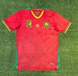 2025-26Mens Cameroon away red Fans Soccer Jersey