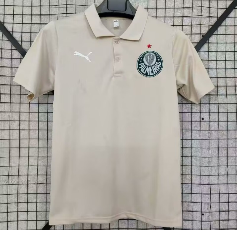 2025Mens  Palmeiras  polo shirt  white Soccer Jersey