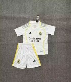 2025-26 Kids Real Madrid home soccer Jersey