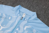 Mens Manchester City half Training Suit light blue  2024/25