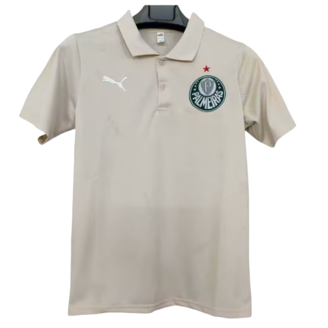 2025Mens  Palmeiras  polo shirt  white Soccer Jersey