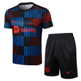 25-26 Mens  Barcelona Red blue Training Short Suit