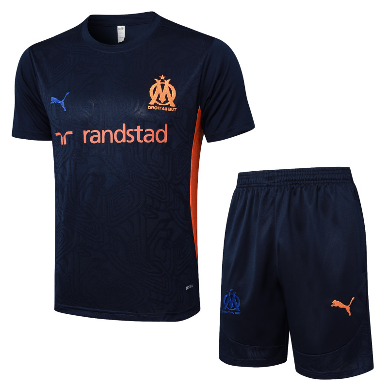 2024/25 Mens Olympique Marseille Short Training Suit Royal Blue