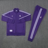 2024-25 Mens   Real Madrid  Purple  Jacket Training Suit