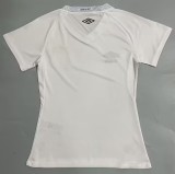 2025-26  Womens Santos FC white  Home Fans Soccer Jersey