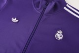 2024-25 Mens   Real Madrid  Purple  Jacket Training Suit