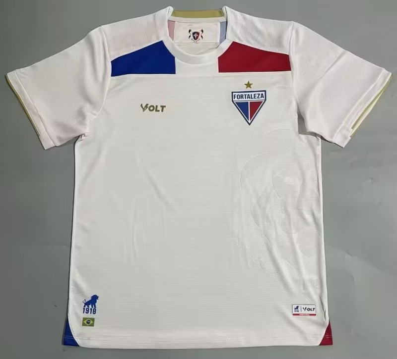 2025-26Mens Fortaleza white away Fans Soccer Jersey