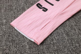24-25Mens  PSG player version  pink Half Pull Tracksuit