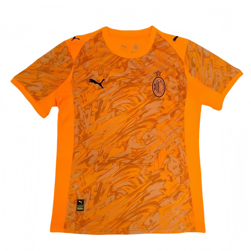 2025-26 Mens AC Milan orange   Third Away Jersey