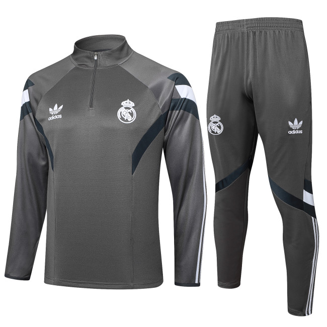 2024-25  Real Madrid  grey  Half Pull Special Edition soccer Jersey