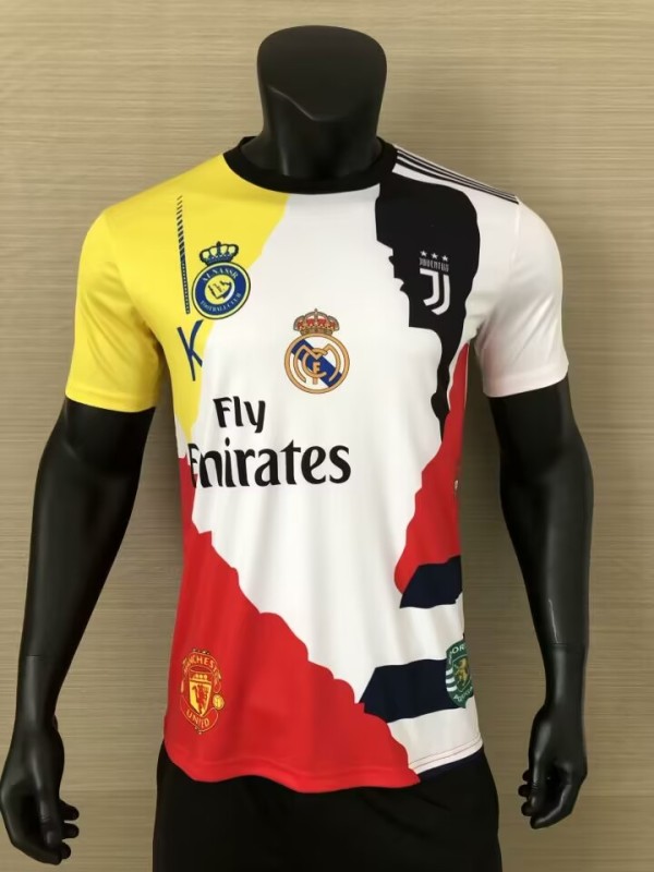 2025-26 Mens Real Madrid Player Cristiano Ronaldo Commemorative Edition  Soccer Jersey
