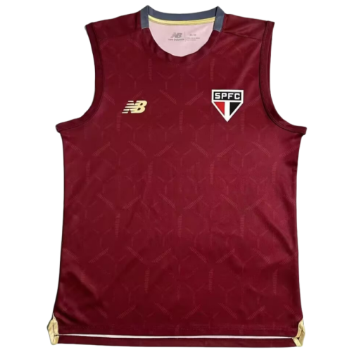 24-25 Mens Sao Paulo red Vest training suit Jersey