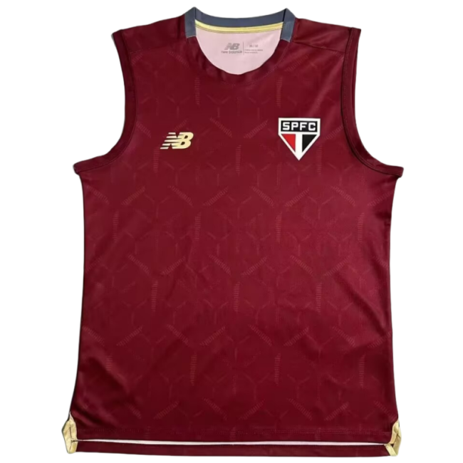 24-25 Mens Sao Paulo red Vest training suit Jersey