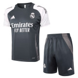 2024-25 Mens Real Madrid  grey Training Short Suit
