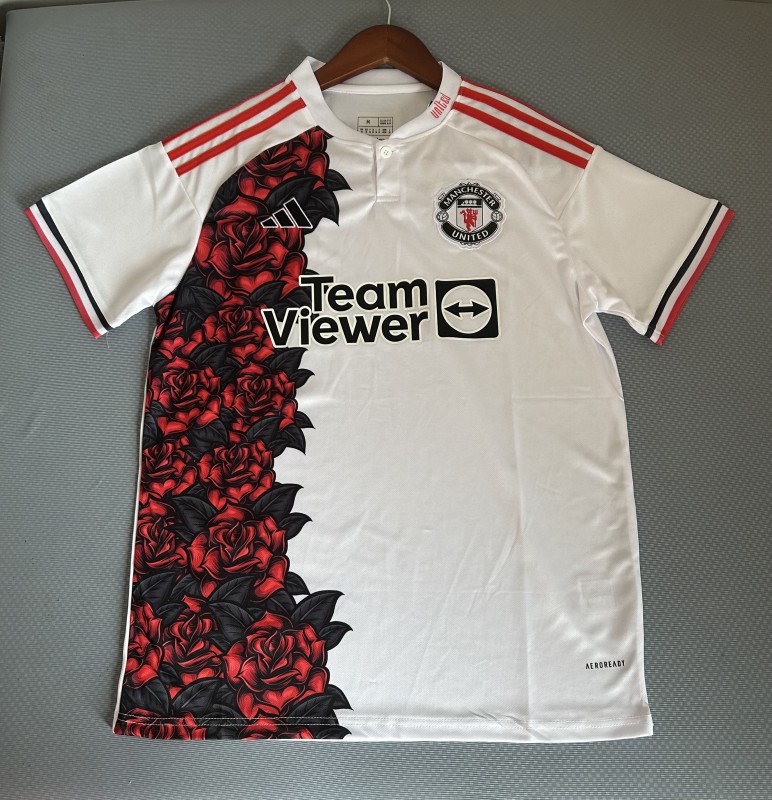 2025-26 Mens Manchester United  Special Edition White Soccer Jersey