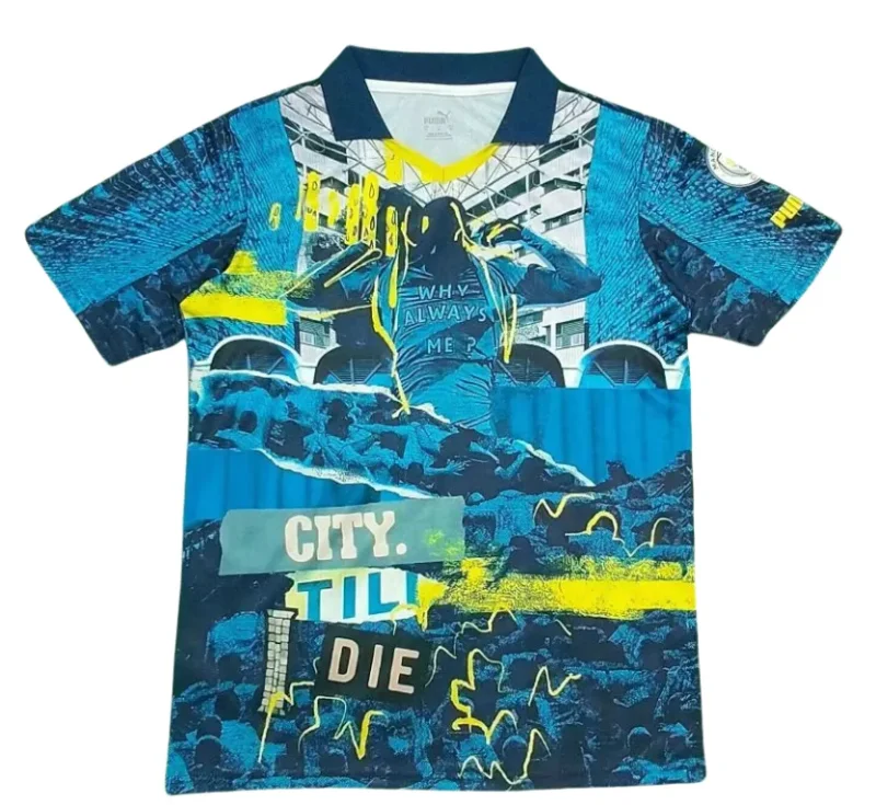 2025/26 Mens Manchester City  Blue Special Edition soccer Jersey