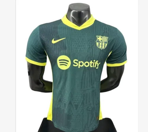 2025-26 Mens Barcelona Player special edition green  soccer Jersey