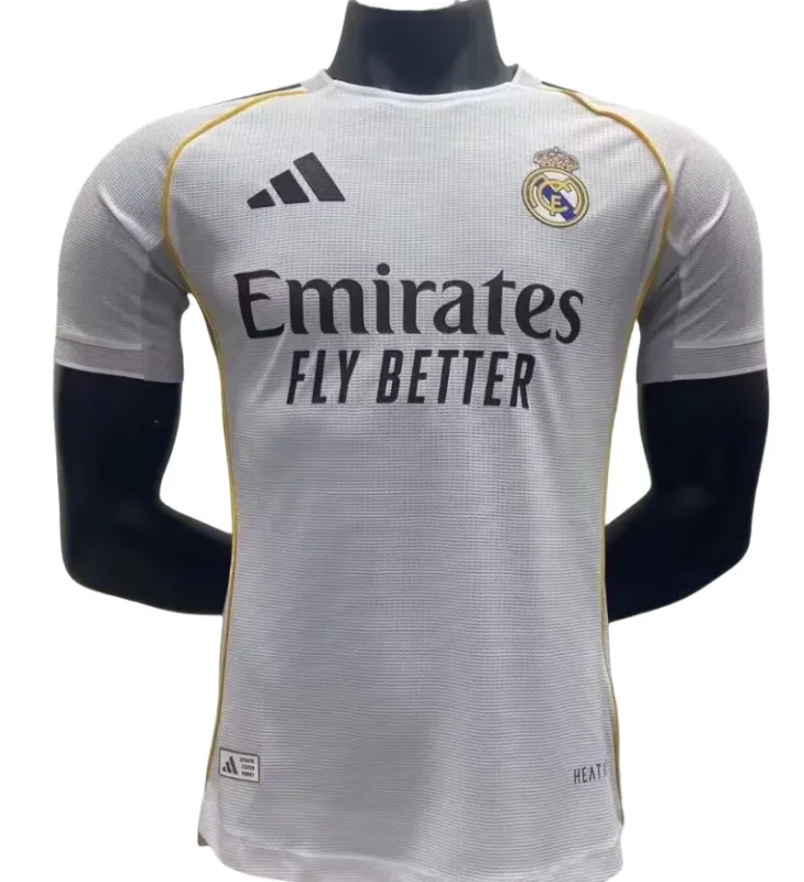 2025-26 Mens Real Madrid Player white Soccer Jersey