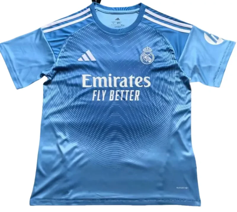 2025-26 Mens Real Madrid Goalkeeper Blue Soccer Jersey
