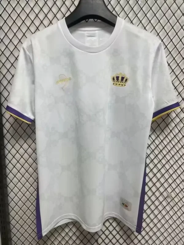 2025-26 Mens Real Madrid   White pre-match Soccer Jersey