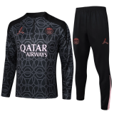 2024-25 PSG Black Kids Half Pull Tracksuit