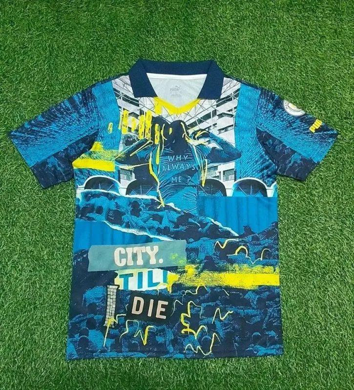 2025/26 Mens Manchester City  Blue Special Edition soccer Jersey