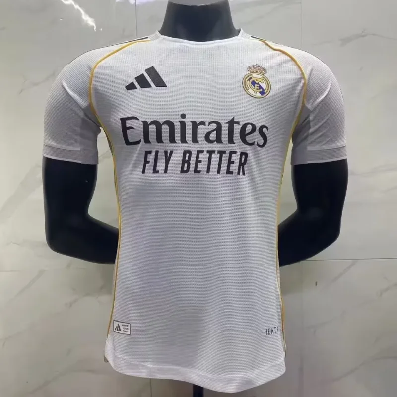 2025-26 Mens Real Madrid Player white Soccer Jersey