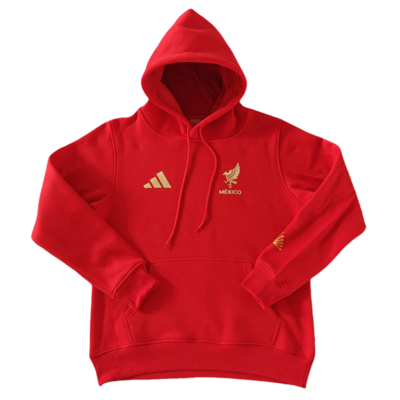 2025Mens  Mexico red 125th anniversary hoodie Soccer Jersey