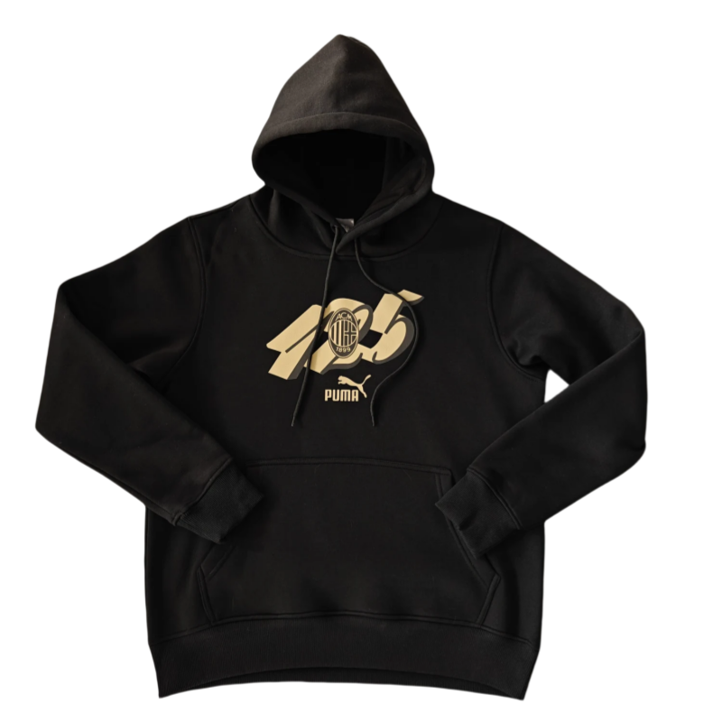 2025 Mens AC Milan black hoodie Jersey