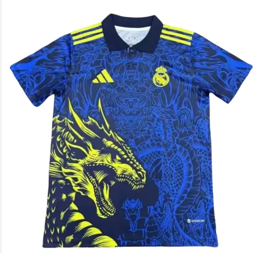 2025-26 Mens Real Madrid Golden Tap Open Tube Soccer Jersey