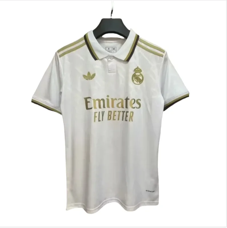 2025-26 Mens Real Madrid  away White Soccer Jersey