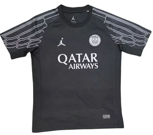 2025-26 Mens PSG Paris third away black Soccer Jersey