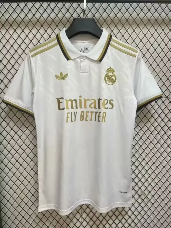 2025-26 Mens Real Madrid  away White Soccer Jersey