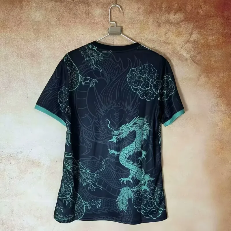 2025-26 Mens Real Madrid  Black Green Dragon  Soccer Jersey