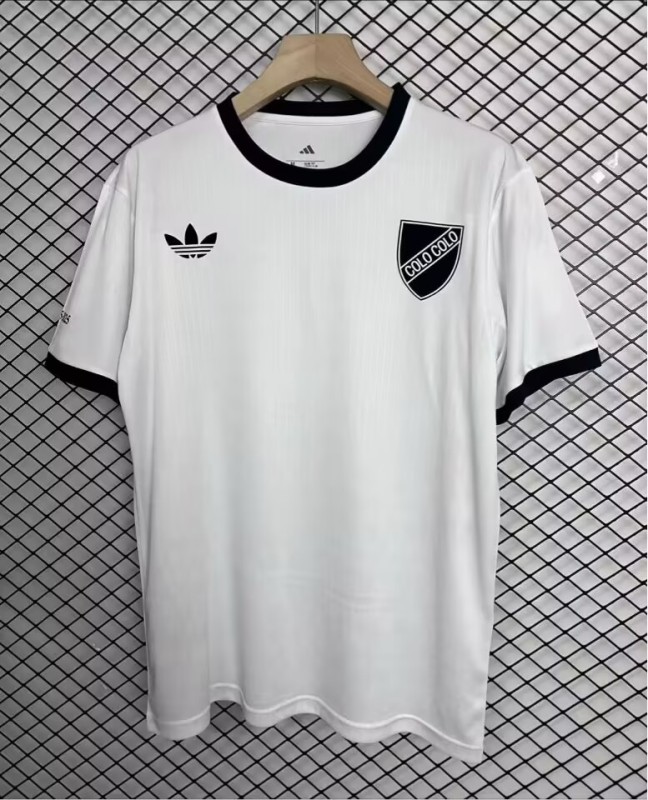 24-25 Colo-Colo 100th anniversary  white Fans Soccer Jersey