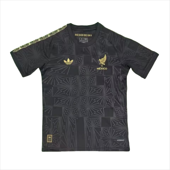 2025-26 Mens Mexico Fans Black training suit  Soccer Jersey