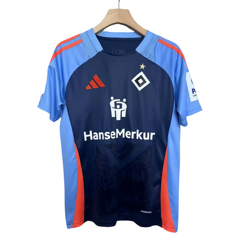 25-26Mens Hamburg SV Blue Special Edition Fans Soccer Jersey
