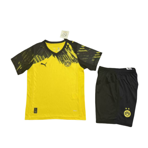 24-25 Kids Dortmund Home  Soccer Jersey
