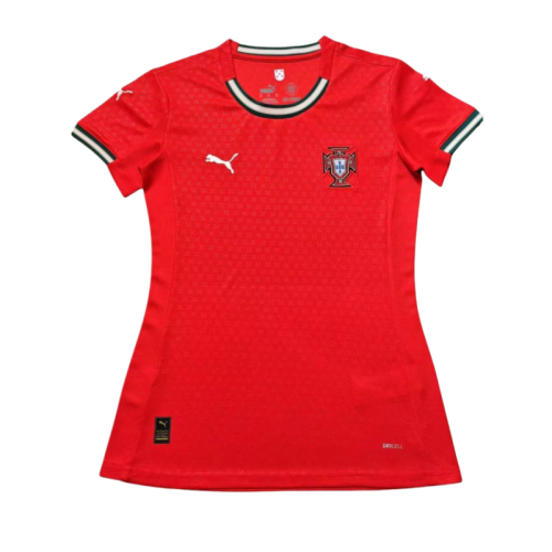 2025-26 Women Portugal home  red soccer Jersey