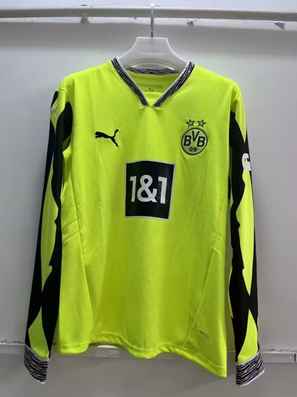 2024-25 Mens Dortmund  Special edition long sleeved shirt  Retro Soccer Jersey