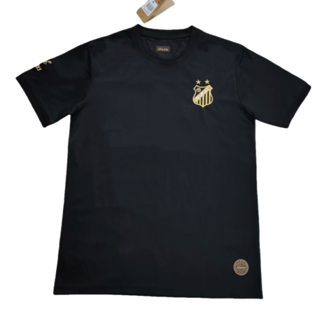 2025-26Mens  Santos FC  Black  Soccer Jersey