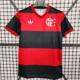 1981 Mens Flamengo red-black Retro Soccer Jersey