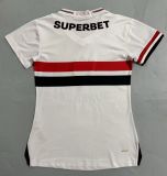 2025-26 Womens Sao Paulo FC white  home Soccer Jersey