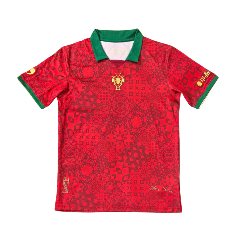 2025-26Mens Portugal  Red Green  soccer Jersey