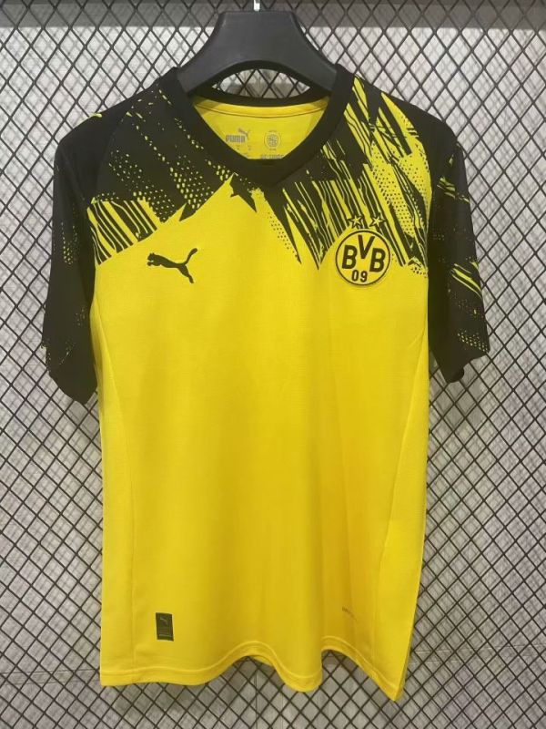 2025-26 Mens Dortmund  yellow fans Soccer Jersey