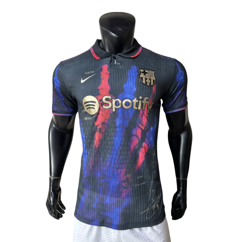 2025-26 Mens Barcelona special Player  version black soccer Jersey