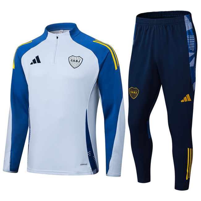 2024/25 Mens Boca Juniors grey Half pull Training Suit