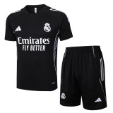 2025-26 Mens Real Madrid Short  black Training Suit