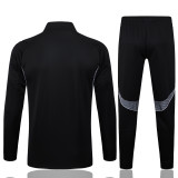 24-25Mens Real Madrid  black Jacket Training Suit