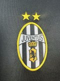 2001-02 Mens Juventus Retro Away black Soccer Jersey